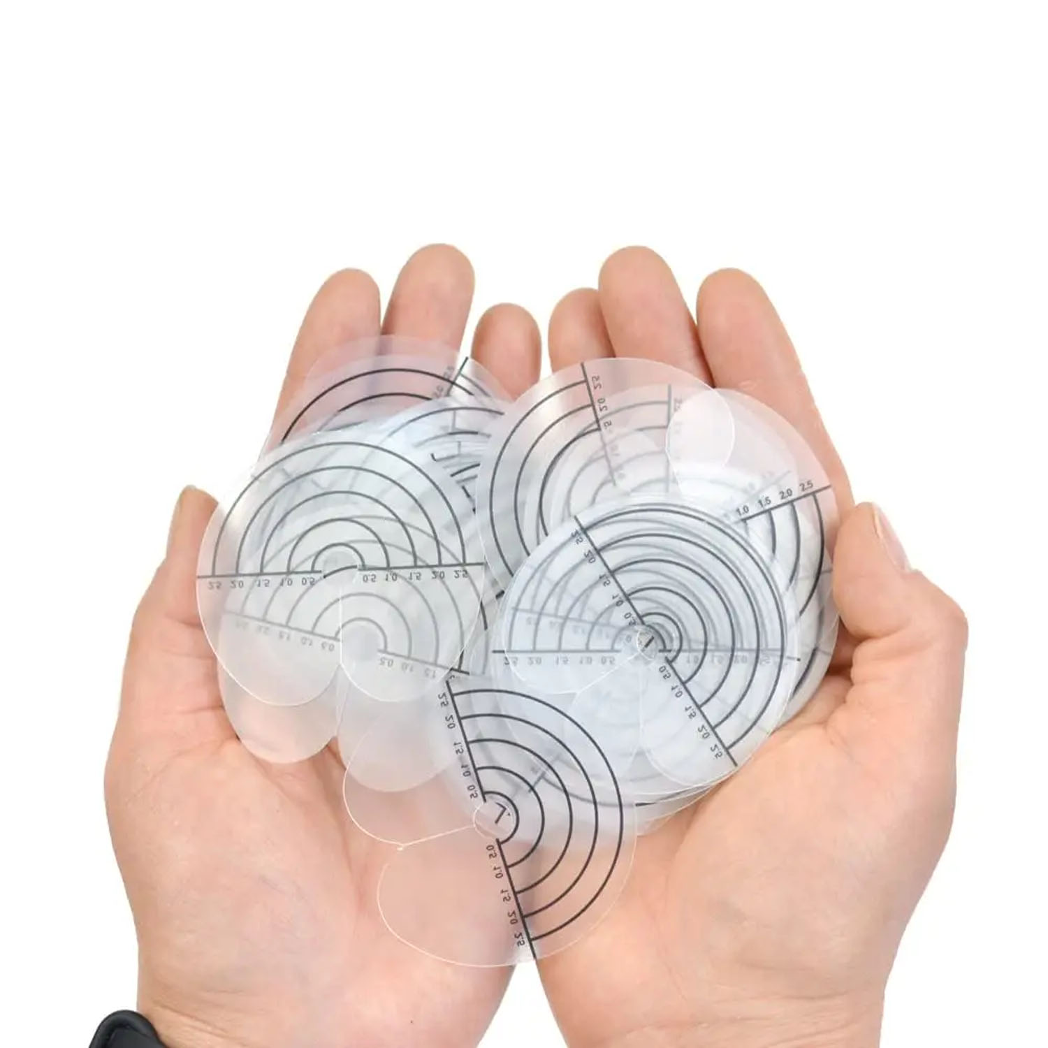 グラデーションカラーの円形ヘアエクステンション5個と、静電気 - Latex Disposable Glove のレビューと価格
