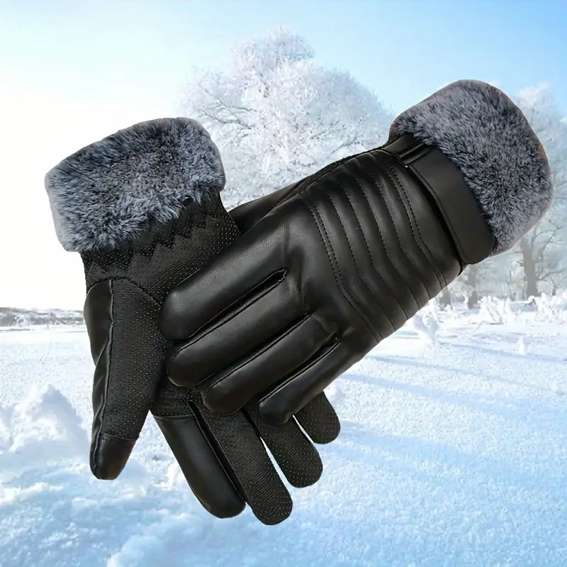 革製手袋、冬用、暖かい、タッチスクリーン対応、カシミヤ裏地、 - Leather Driving Glove のレビューと価格
