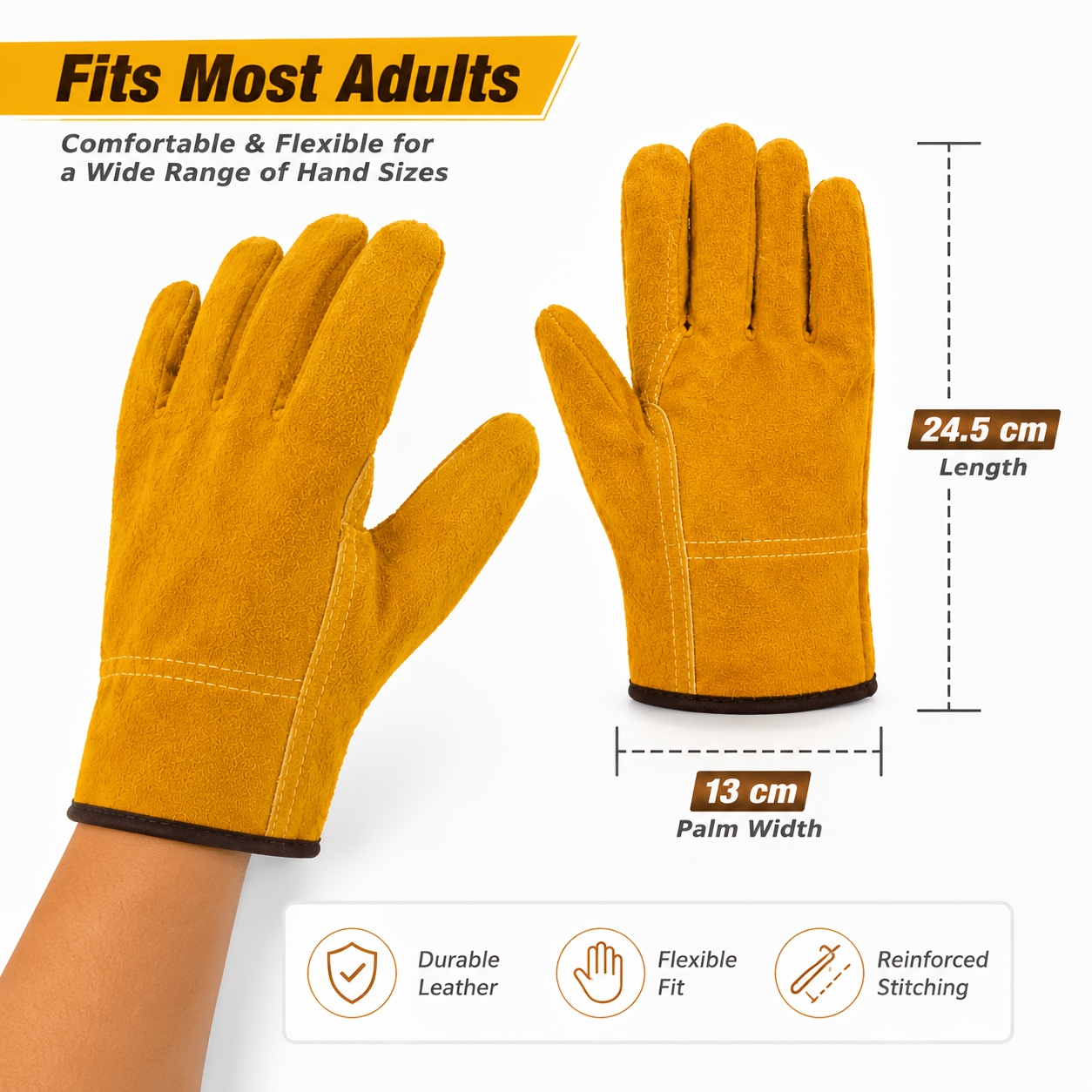 作業用手袋 羊革製 ワークグローブ 溶接 安全保護 ガーデン - Leather Driving Glove のレビューと価格