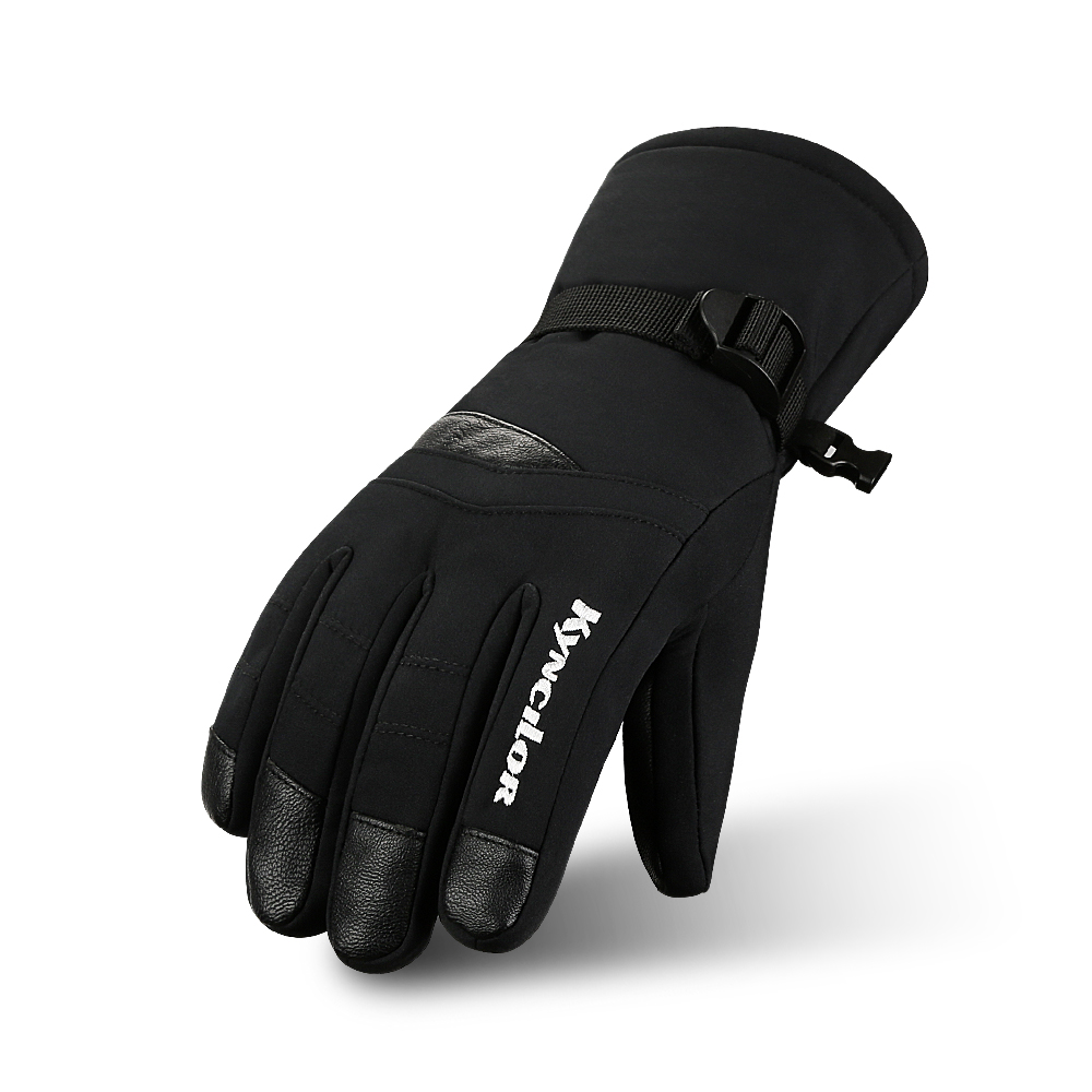 冬の屋外サイクリングスキー登山手袋厚みのあるフリース暖かいタ - Ski Glove Waterproof のレビューと価格