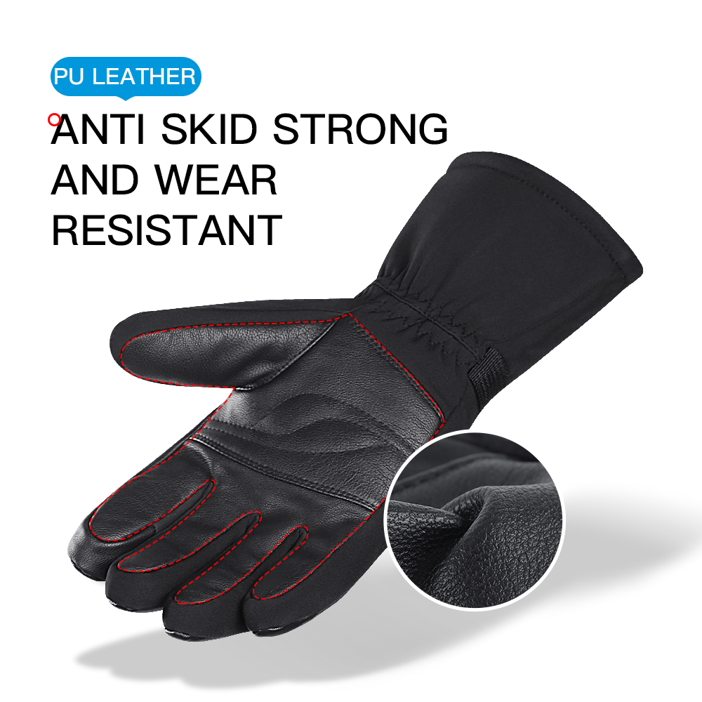 冬の屋外サイクリングスキー登山手袋厚みのあるフリース暖かいタ - Ski Glove Waterproof のレビューと価格