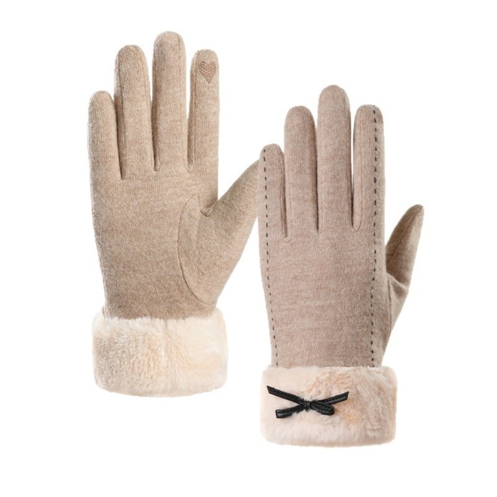 ウール風の裏起毛手袋。厚手のデザインで、女性用サイズ。タッチ - Wool Glove Lined のレビューと価格